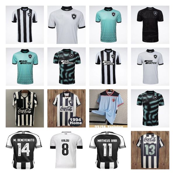 

23 24 botafogo soccer jerseys tiquinho soares victor m.benevenuto 2023 matheus hondavictor nascimento carlos alberto gabriel pire retro 92 9, Black;yellow