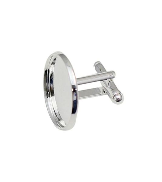 

beadsnice brass jewelry for men cufflink base id889801233075763, Silver
