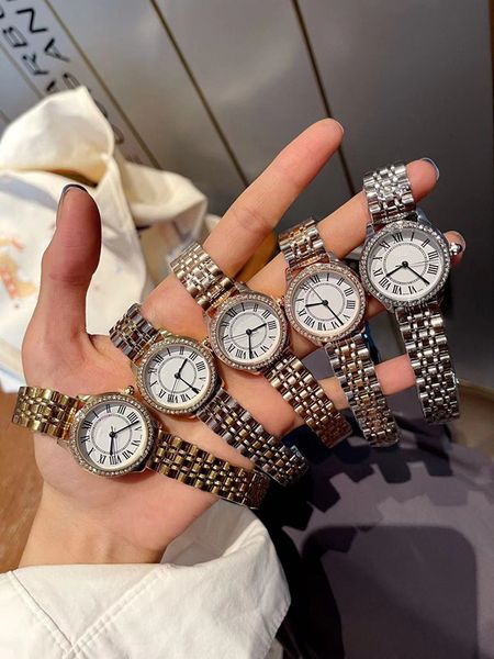 

women watches quartz movement gold rose lover dress wristwtach jewelry diamond case lifestyle waterproof designer clock analog montre de lux, Slivery;golden