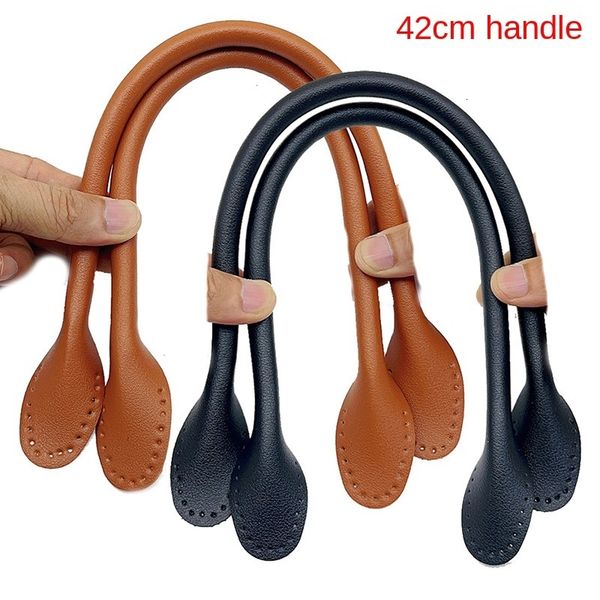 

bag parts accessories 42cm pu leather shoulder strap handles diy replacement purse for handbags belts straps 230817, Black