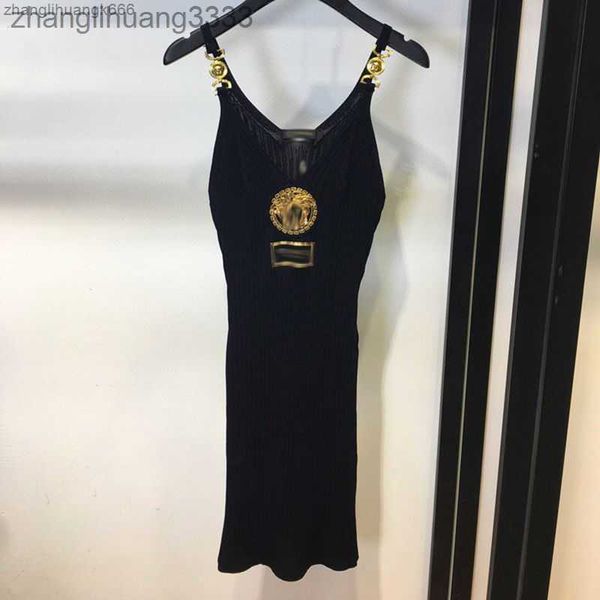 

luxury skirts womens dress medusa metal buckle strap dresses designer skirt slim fit stretch underwear spicy girl skirt, White;black