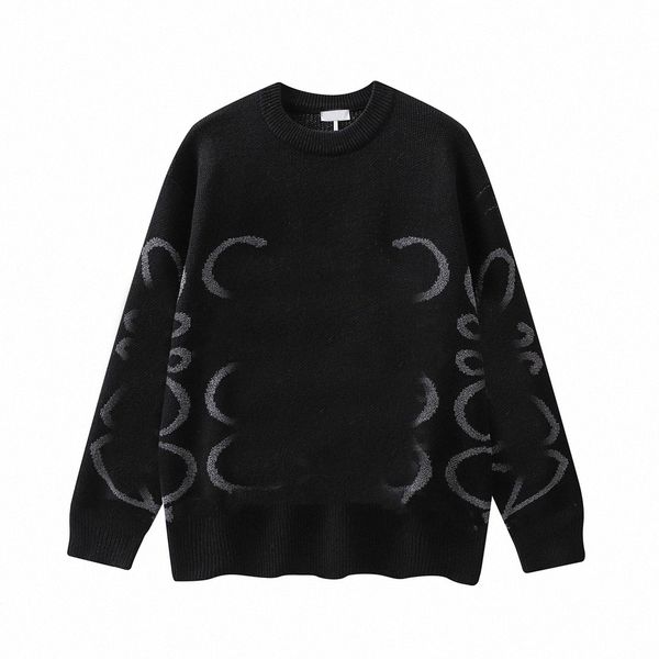 

winter autumn mens sweaters pocker sweater pullover long sleeve printed knitted high street round neck r6ar#, White;black