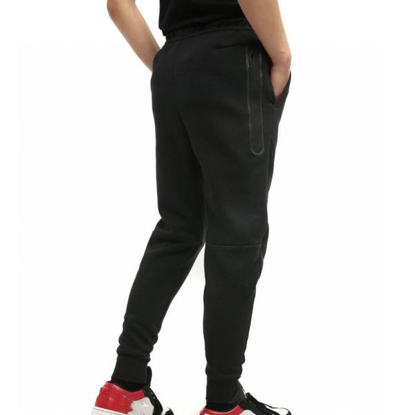 

cu4496 tech fleece pants new men039s knitted side laminated tapered casual training bottoms space running joggers2925597, Black
