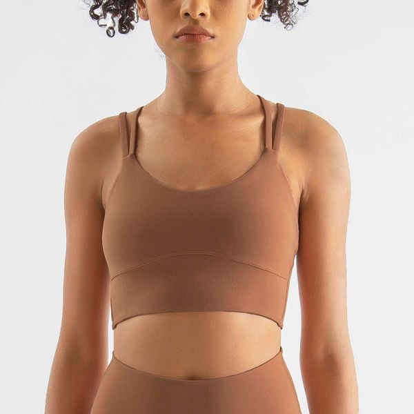 

lulu fashion women sports u neck arrival fitness yoga vest elasticity cross back backless gym sportswear summer shirts