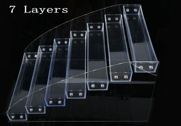 

1 pc 27layers removable rack acrylic clear nail polish cosmetic varnish display stand holder manicure tool organizer storage6207862, Silver