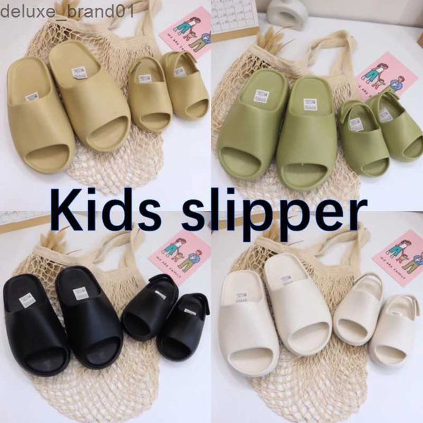

toddlers kids shoes baby yeeziness slide foam runner slipper boys girls designer slippers black shoe boy sneakers children kid fashion grey