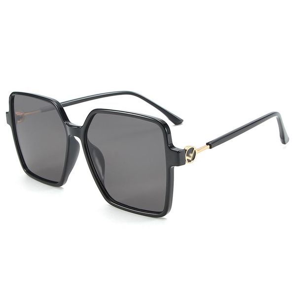 

fashion retro big frame sunglasses luxury men women brand design sun glasses personality street uv400 lens with box c200k, White;black