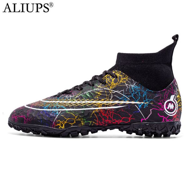 

safety shoes aliups 33-46 professional children football shoes soccer shoes man football futsal shoe sports sneakers kids boys soccer cleats, Black;brown