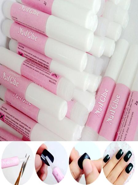 

200pcs whole nails glue 2g mini size professional fake nail glue diy nail art accessories easy stick manicure tools70533908958815