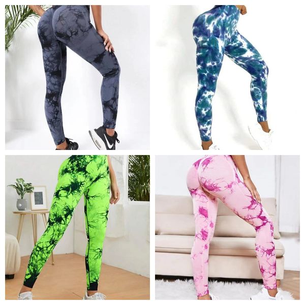 

new color tie-dyed high waist hip yoga pants sports leggings yoga fitness pants female tie dye leggings, White;red
