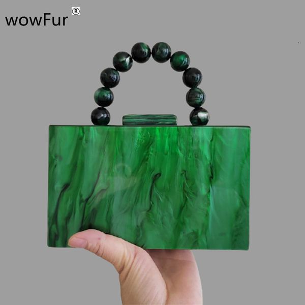 

evening bags beaded bag handle china factory seller women acrylic purse handbag box clutches evening lady party travel beach female flap bag