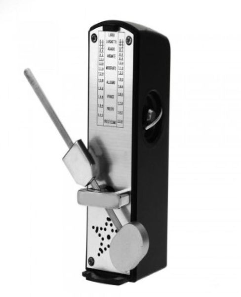 

plastic cover super mini mechanical metronome for musicians piano violin guitar black3963168