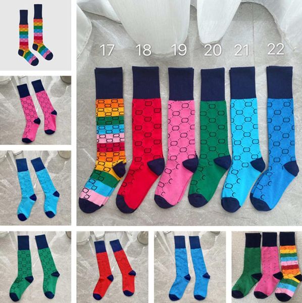 

colorful cotton womens long stockings socks designers letters women sock underwear hip hop street sports stocking3649531, Black;white