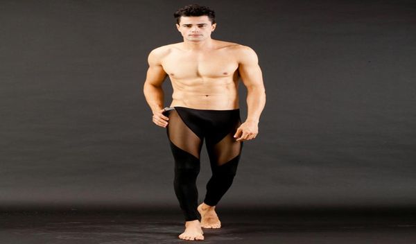 

men039s sleepwear who see through mesh low rise long johns thermal pants underwear trousers sml4964677, Black;brown