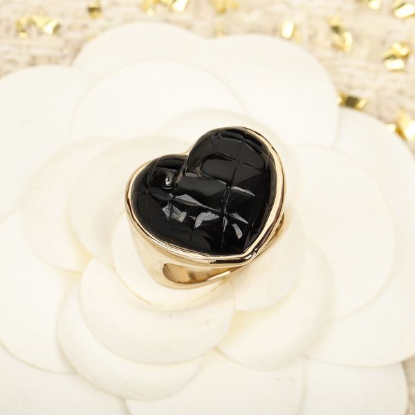 

extravagant simple heart love ring with logo stainless steel couple rings fashion women designer jewelry lady party gifts, Silver