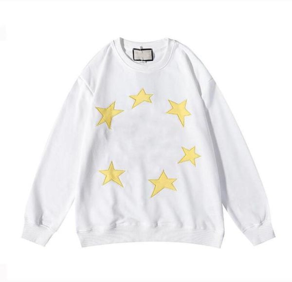 

womens mens hoodies fashion letter stars print autumn and winter men039s long sleeve hooded pullover clothes sweatshirt4583677, Black