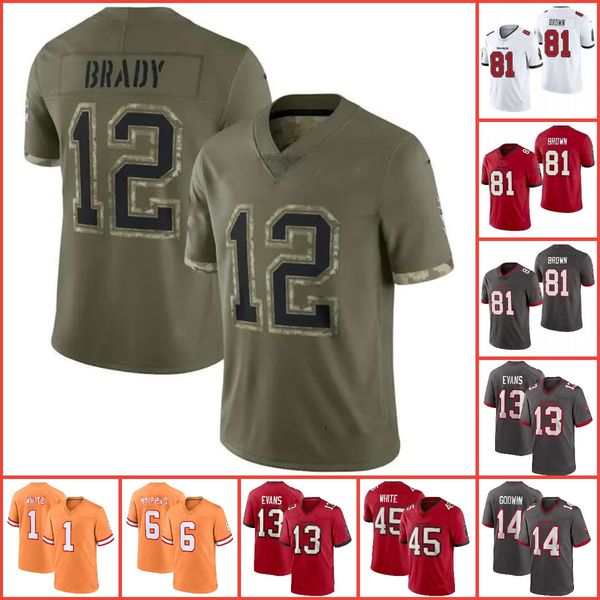 

tom brady custom men women youth jersey 6 baker mayfield mike white chris kyle antoine winfield jr. carlton davis iii vita vea, Black;red