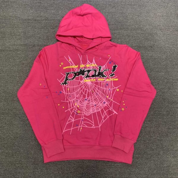 

om3t men's hoodies sweatshirts spider pink spder hoodies young streetwear thug angel hoody men women web pullover jqnf, Black