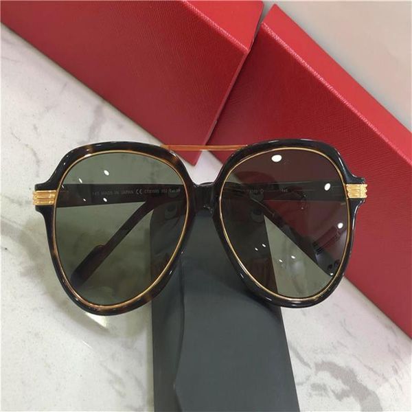 

pilot sunglasses 0159 gold tortoise green lens men fashion sunglasses uv400 protective lens with279x, White;black