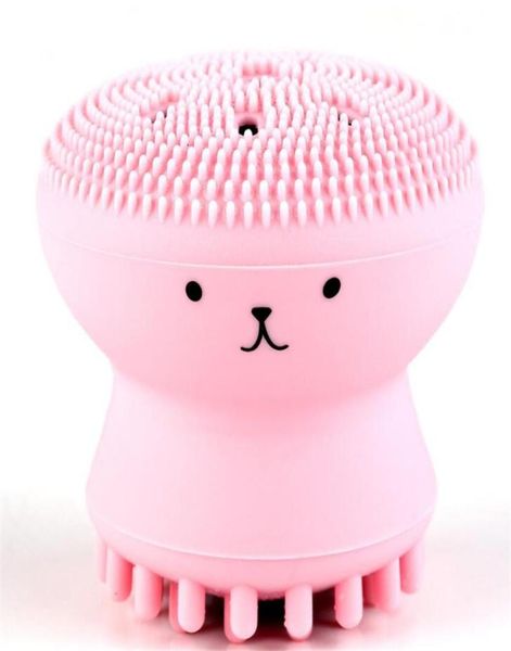 

new health lovely cute ocs shape silicone facial cleaning brush deep pore cleaning exfoliator face washing skin care7514560