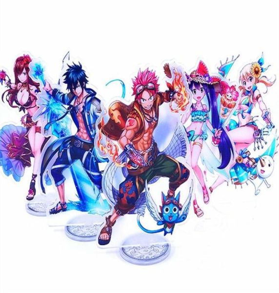 

anime fairy tail natsu lucy erza gray wendy acrylic stand figure halloween cosplay desk stand figure toy christmas gift348f3833534, Black;white