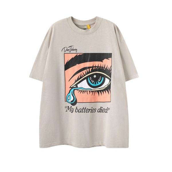 

mens t shirt designer gallery t-shirt luxury cotton loose t-shirt casual summer short sleeve det painting black back print arrow sports t-sh, White;black