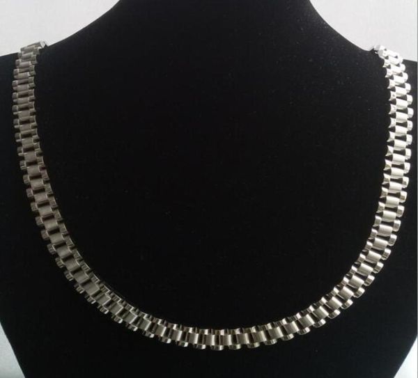 

new super noble men039s 316l stainless steel silver white ro lex watch band link necklace5021576, Golden;silver