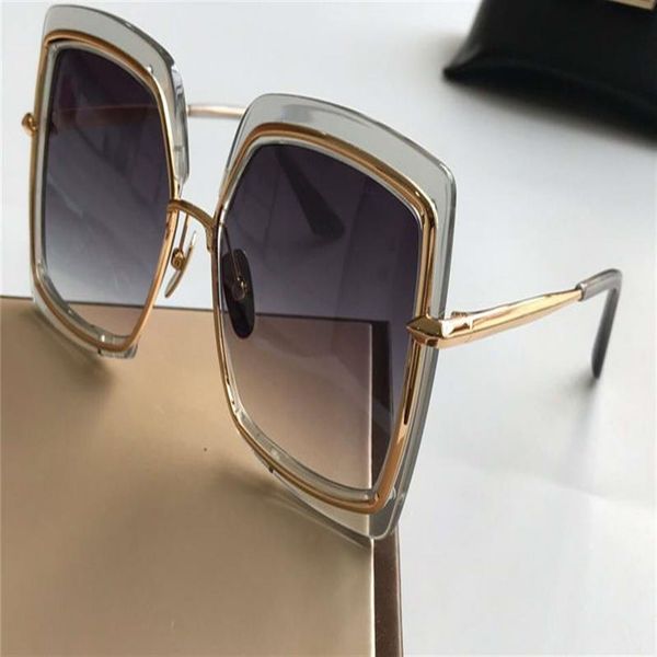 

women square sunglasses narcissus 503 grey & gold frame fashion sunglasses shades eye wear new with box230q, White;black