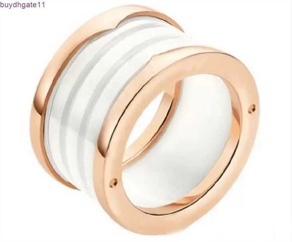 

3hyq ring fashion titanium steel love silver rose gold for lovers white black ceramic couple gift