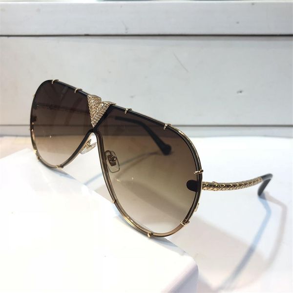 

millionaire z1060 sunglasses with little stones retro vintage designer sunglasses shiny gold summer style laser 1060 gold plated t331u, White;black