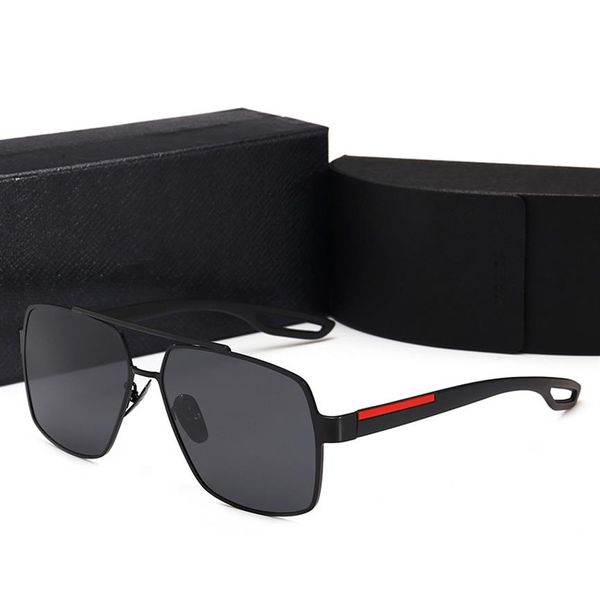 

retro polarized luxury men women brand designer sunglasses alloy frame brand sun glasses fashion eyewear with retail box and case193h, White;black
