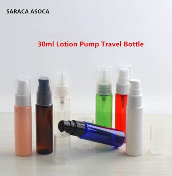 

30ml pet plastic lotion bottle make up containers 100pcslot travel empty powder pump cosmetics refillable bottles4831145