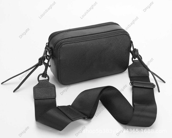 

mack bag wide shoulder strap crossbody women's bag mark bag double zipper classic camera bag small square bag 23bags