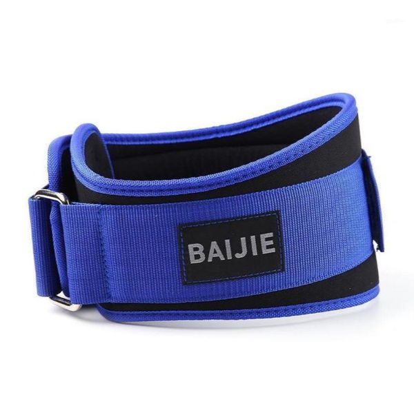 

waist support fitness weight lifting squat belt man nylon safety gym training back supporting protect lumbar power waist13202357, Black;gray