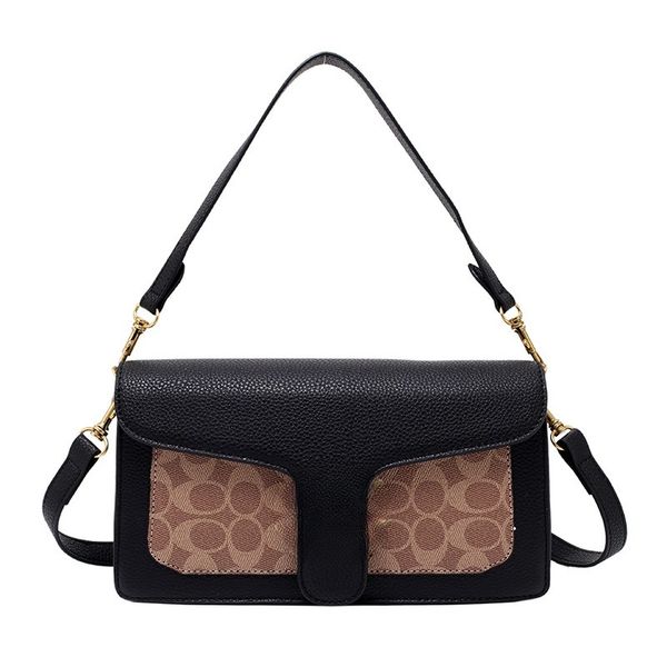 

designer bag girl black tote bag one shoulder lady designer bag totes luxury brand fashion chain female bags shoulder genuine leather crossb