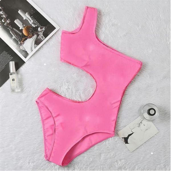 

shoulder designer swimsuits padded push up women's swimwear outdoor beach swimming bandage one-piece swimsuits225r