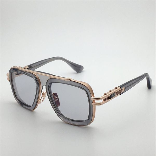 

fashion vintage men women designer lxn sunglasses metal plus plate classic square frame glasses summer outdoor style u3175, White;black