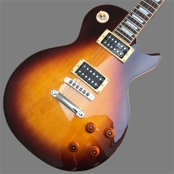 

full body electric guitar, single piece, sunburn, bridge maintenance updates