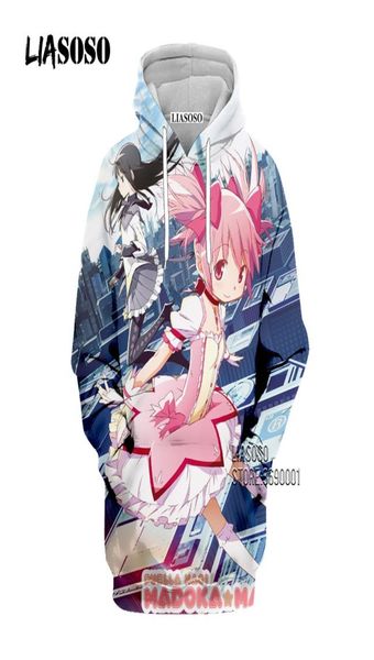 

liasoso anime puella magi madoka magica 3d print men039s hoody hoodies sweatshirt women casual pullover hip hop clothes streetw5366376, Black