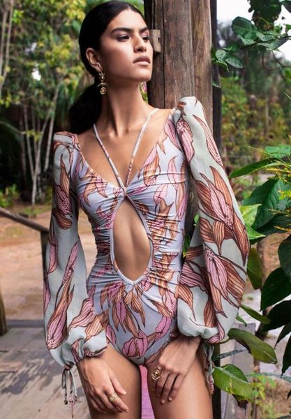 

women039s swimwear dreem one piece paded long sleeve 2021 summer elastic breathable slim beach swimsuit bathing suit3246813, White;black