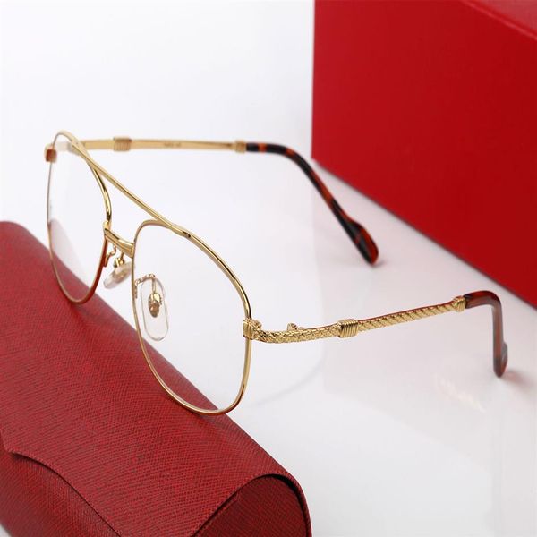 

full frame half men women sunglasses gold rim round eyeglass master design styles metal head suitable all kinds of fa220i, White;black