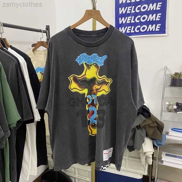 

men's t-shirts good quality washed rrr123 vintage t shirt men rrr 123 women fashion cross print washed t-shirt streetwear tees, White;black