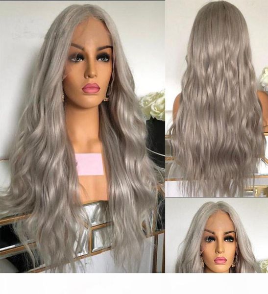 

brazilian lace front human hair wigs for women grey natural wave lace front wig 13x6x1 t part lace wig with baby hair1997887, Black;brown
