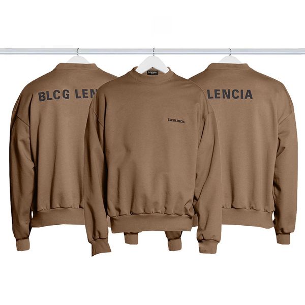 

blcg lencia autumn winter oversize hoodies mens carbonized compact spinning fabric wardrobe essentials sweatshirts warm plus size brand clot, Black