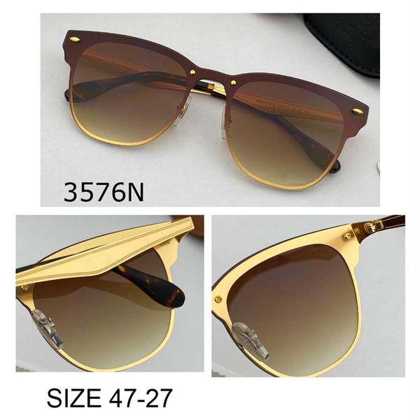 

brand designer blaze sunglass for women men driving fashion uv400 gradient flash mirror sun glasses metal mirror uv pr274w, White;black