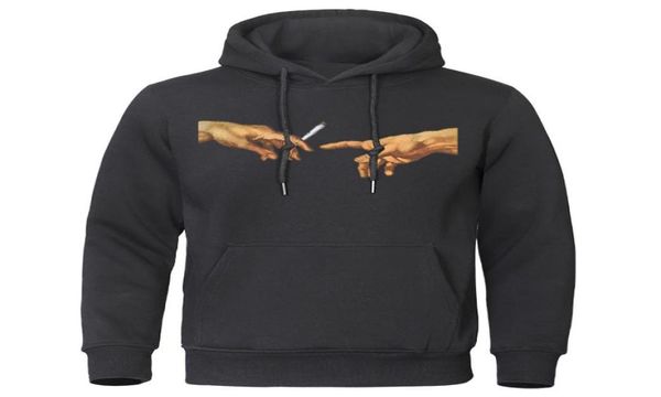

michelangelo hoodies men harajuku funny art print hoodie sweatshirts hip hop autumn winter cotton hoody homme brand pullovers9789160, Black