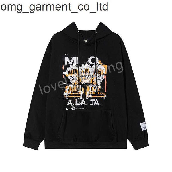 

2023ss mens hoodies galleries depts hooded designer fashion brand loose pullover long sleeve casual cottons letter print luxurys mens women, Black