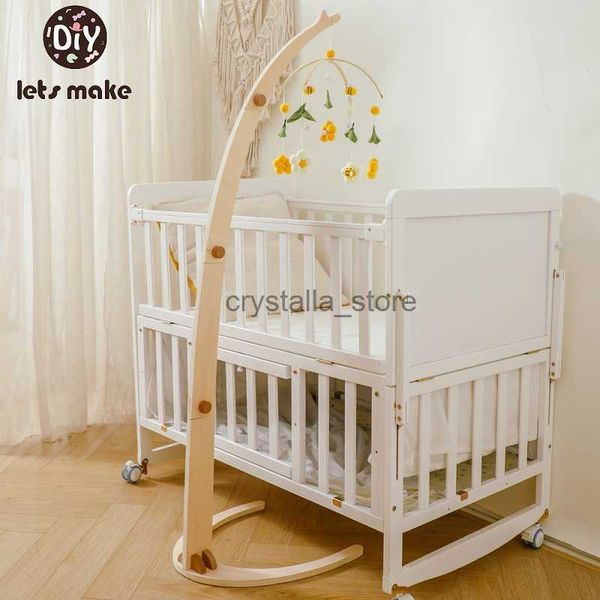 

baby rattles mobiles bed bell bracket toy 0-12 month baby cribs music box baby wooden holder hanging toy bracket toy gift hkd230817