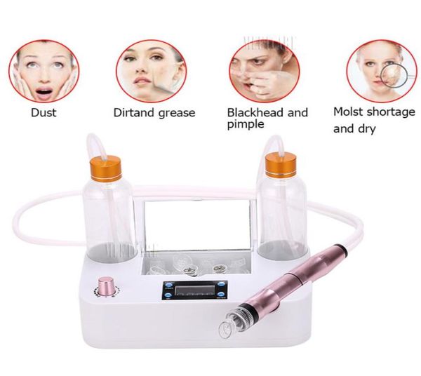 

new small bubbles vacuum skin cleaner blackhead remover machine mini aqua hydra peel hydro dermabrasion facial cleaning spa device1302822, Black;white