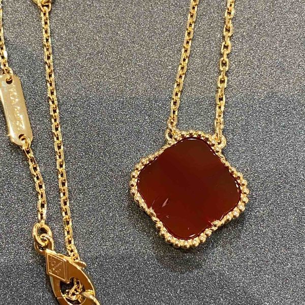 

Classic Four Leaf Clover Necklaces Pendants Mother-of-Pearl Stainless Steel Plated 18K for Women Girl Valentine's Mother's Day Engagement Jewelry-Gift wholesale